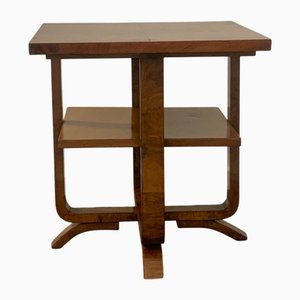 Rationalistischer Art Deco Couchtisch aus Nussholz & Bruyèreholz, 1930er