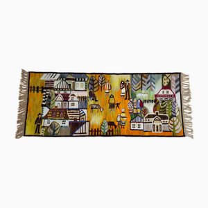 Polish Handwoven Tapestry in Wool, 1970s