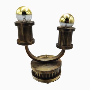Mid-Century Brass Table Lamp, Belgium, 1970s
