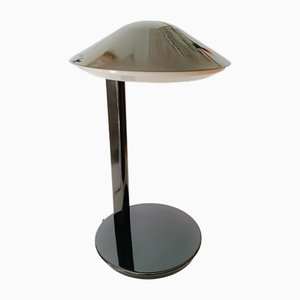Lampe de Bureau Vintage en Métal Laqué Noir par Martinelli Luce, 1980s
