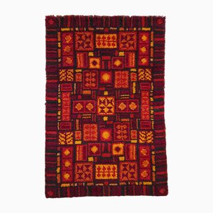 German Handmade Wool Wall Tapestry, 1970s