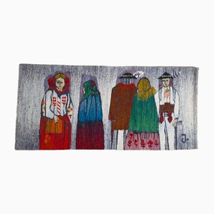 Polish Tapestry in Wool by H. Sulkowska, 1970s