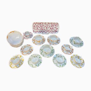 Ribbons Porcelain Dinner Service from Hermès, Set of 54