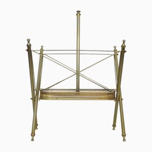Porte-Revues Baroque Néoclassique en Métal Doré, 1950s