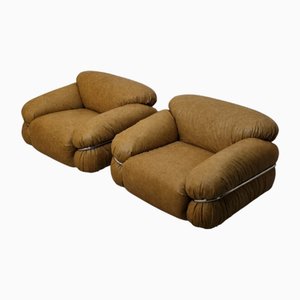 Poltrone Sesann di Gianfranco Frattini per Cassina, 1970, set di 2