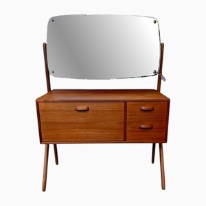 Mid-Century Teak Dressing Table by Ølholm Møbelfabrik, Denmark, 1960s