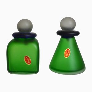 Bouteilles Vintage en Verre Murano, Set de 2