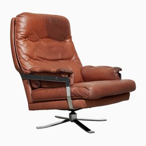 Swivel Lounge Chair attributed to Arne Norell for Vatne, Norway, 1960s