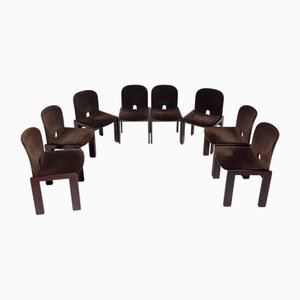 Model 121 Chairs by Afra & Tobia Scarpa for Cassina, 1965, Set of 8