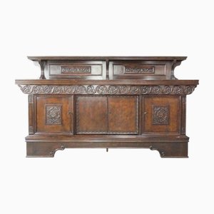 Brown Oak Buffet, 1890s