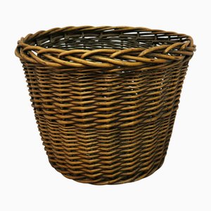 Large Round Woven Willow Log Basket