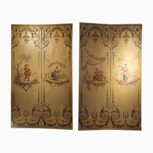 Antique French Chinoiseries Screen, Set of 2