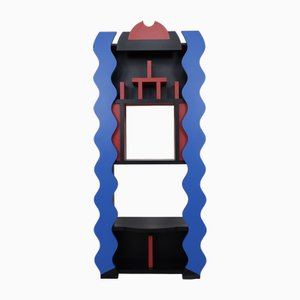 Postmodern Blue Cabinet, 1980s