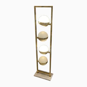 Globe Stehlampe aus Messing