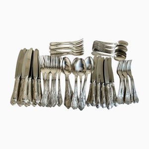 Vintage German Solingen Silver Plated Cutlery, 1965, Set of 70
