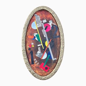 Constructivist Collage, 1930s, Mixed Media & Gouache