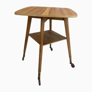 Scandinavian Side Table in Wood, 1950s