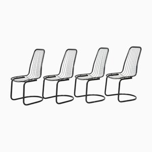 Vintage Italian Cantilever Chairs by Gastone Rinaldi, 1970s, Set of 4