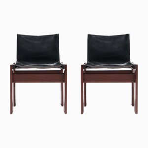Afra & Tobia Scarpa zugeschriebene Mönchsstühle für Molteni, Italien, 1974, 2er Set