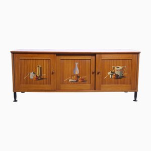 Mid-Century Sideboard in Hand-Painted Wood, 1950s