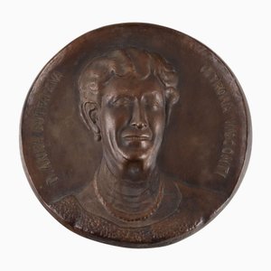 19th Century Commemorative Bronze Tondo