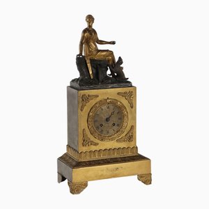 Countertop Clock in Gilded Bronze