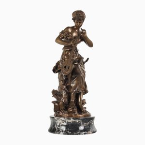 Girl with Mandolin Figure after Auguste Moreau