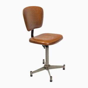 Mid-Century Metal and Skai Office Chair, 1960s
