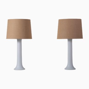 Glass Table Lamps attributed to Östen Kristiansson for Luxus, Sweden, 1970s, Set of 2