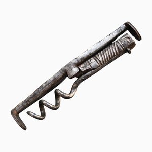 Schmiedeeiserner Taschenkorkenzieher, 18. Jh.