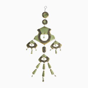 Sage Green Wall Sculpture by Maija-Liisa Vasenius for Kalevala Koru, 1960s