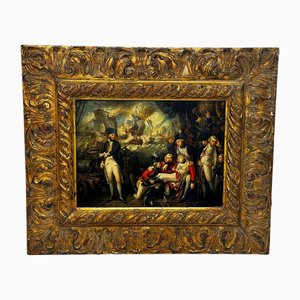 After Mather Brown, British Marine Scene, Oil Painting, 1794