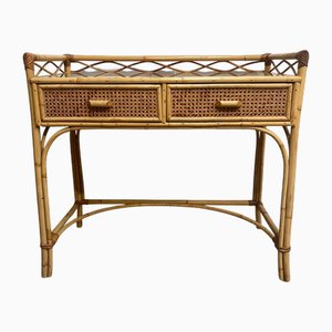 Bamboo Dressing Table with Gallery Top