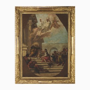 Circle of Giambattista Pittone, Alms of a Saint, 18th Century, Oil on Canvas
