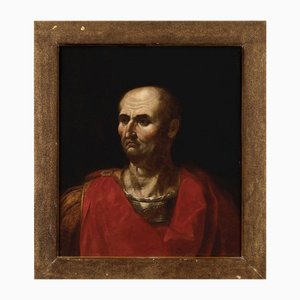 Italian School Artist, Portrait of Emperor Vespasian, 17th Century, Oil on Canvas