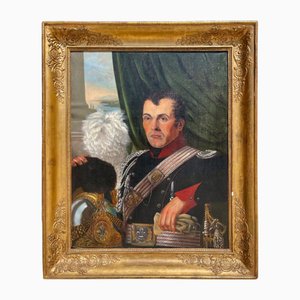 Retrato de un oficial de la Guardia Nacional, óleo sobre lienzo, década de 1800