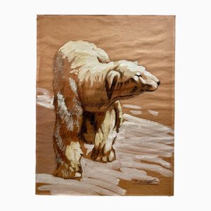 P. Comet, Polar Bear on the Ice Floe, Watercolor & Pencil on Paper