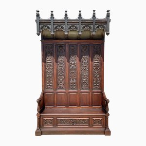 Neo-Gothic Castle Safe Bench