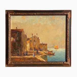 Bruno Gherri-Moro, Venise, Huile sur Toile