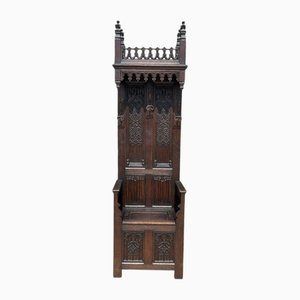 Gothic Cathedral Throne in Oak