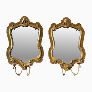 Napoleon III Candleholder Mirrors, Set of 2