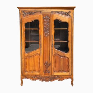 Vintage Vitrine aus Nussholz