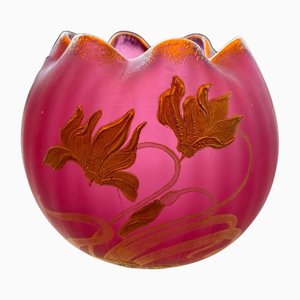 Glass Paste Ball Vase by Montjoye