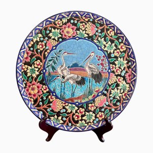 Dish Decorated with Storks