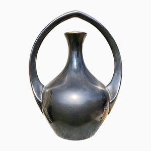 Jarrón Soliflore con asas de cerámica, 1950