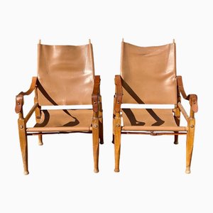 Kaare Klint zugeschriebene Sessel, 1940er, 2er Set