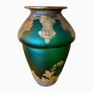 Legras Signed Mont Joye - Vaso grande in vetro smerigliato