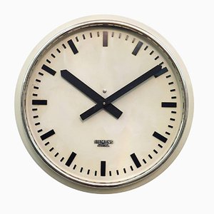 Austrian Factory or Workshop Wall Clock from Siemens, 1955