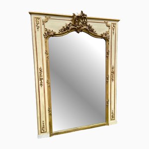 Louis XV Lacquered & Gilded Mirror