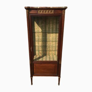 Vitrine Style Louis Xvi en Acajou & Bronze Doré